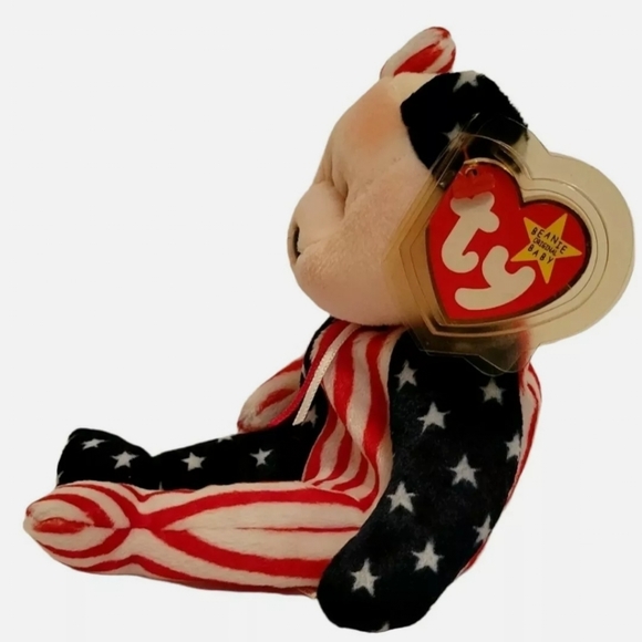 Original *RARE* Ty Beanie Baby “Spangle” KR Pink Face, *RARE WITH ERRORS* Mint - Picture 2 of 7